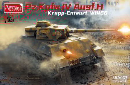 Kituri machete - Amusing Hobby 35A037 - 1:35 Panzer IV Ausf.H Krupp Entwurf W1466