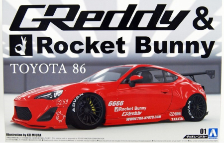 Auto - AOSHIMA 05093 - 1:24 Toyota 86 Greddy/Rocket Bunny Enkei version