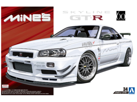 Auto - AOSHIMA 05365 - 1:24 Nissan Skyline GT-R R34 Mines