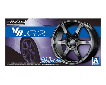 Auto - AOSHIMA 05517 - 1:24 ACCESSORIES - Volk Racing VR G2 20inch