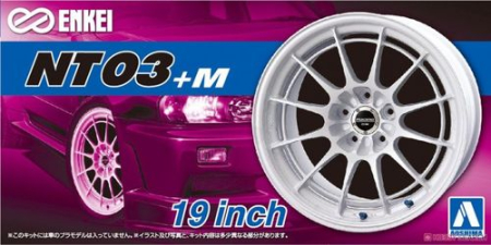 Auto - AOSHIMA 05552 - 1:24 ACCESSORIES - Enkei Nt03+M 19inch