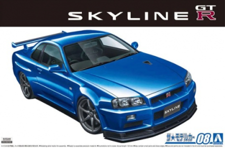Auto - Aoshima 05858 - 1:24 Nissan Bnr34 Skyline Gt-R V-Spec