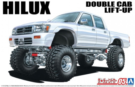 Auto - Aoshima 06131 - 1:24 Ln107 Hilux Pickup Double Cab LIFT UP 1994 TOYOTA