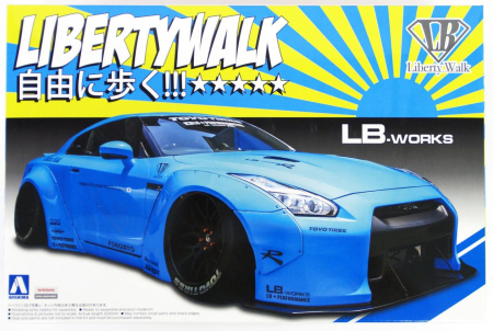 Auto - AOSHIMA 54024 - 1:24 Nissan R35 GTR Version 1 Lb Works