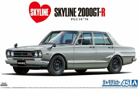 Auto - AOSHIMA 58350 - 1:24 Pgc10 Skyline 2000gt-r 1970