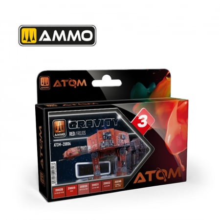 Vopsire, Weathering & Diorama - ATOM 20806 - Gravity Set 3 - Red