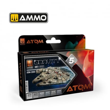 Vopsire, Weathering & Diorama - ATOM 20808 - Gravity Set 5 - Grey