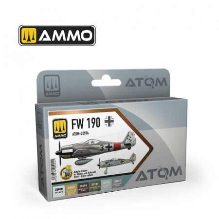 Vopsire, Weathering & Diorama - ATOM 20904 - FW 190 Colors Set