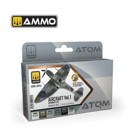 Vopsire, Weathering & Diorama - ATOM 20916 - Beginners Set: Aircraft Vol.1