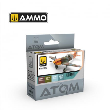 Vopsire, Weathering & Diorama - ATOM 20940 - French WWII Aircraft colours Set