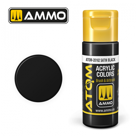AMMO by Mig - ATOM COLOR 20162 - Satin Black