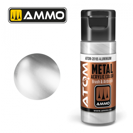 AMMO by Mig - ATOM METALLIC 20165 - Aluminium