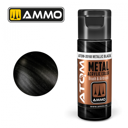 AMMO by Mig - ATOM METALLIC 20168 - Black
