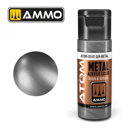 AMMO by Mig - ATOM METALLIC 20167 - Gun Metal