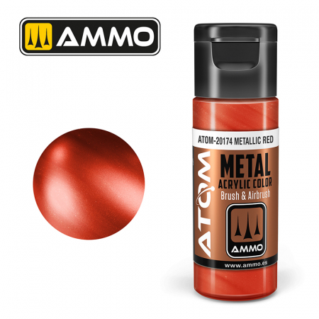 AMMO by Mig - ATOM METALLIC 20174 - Red