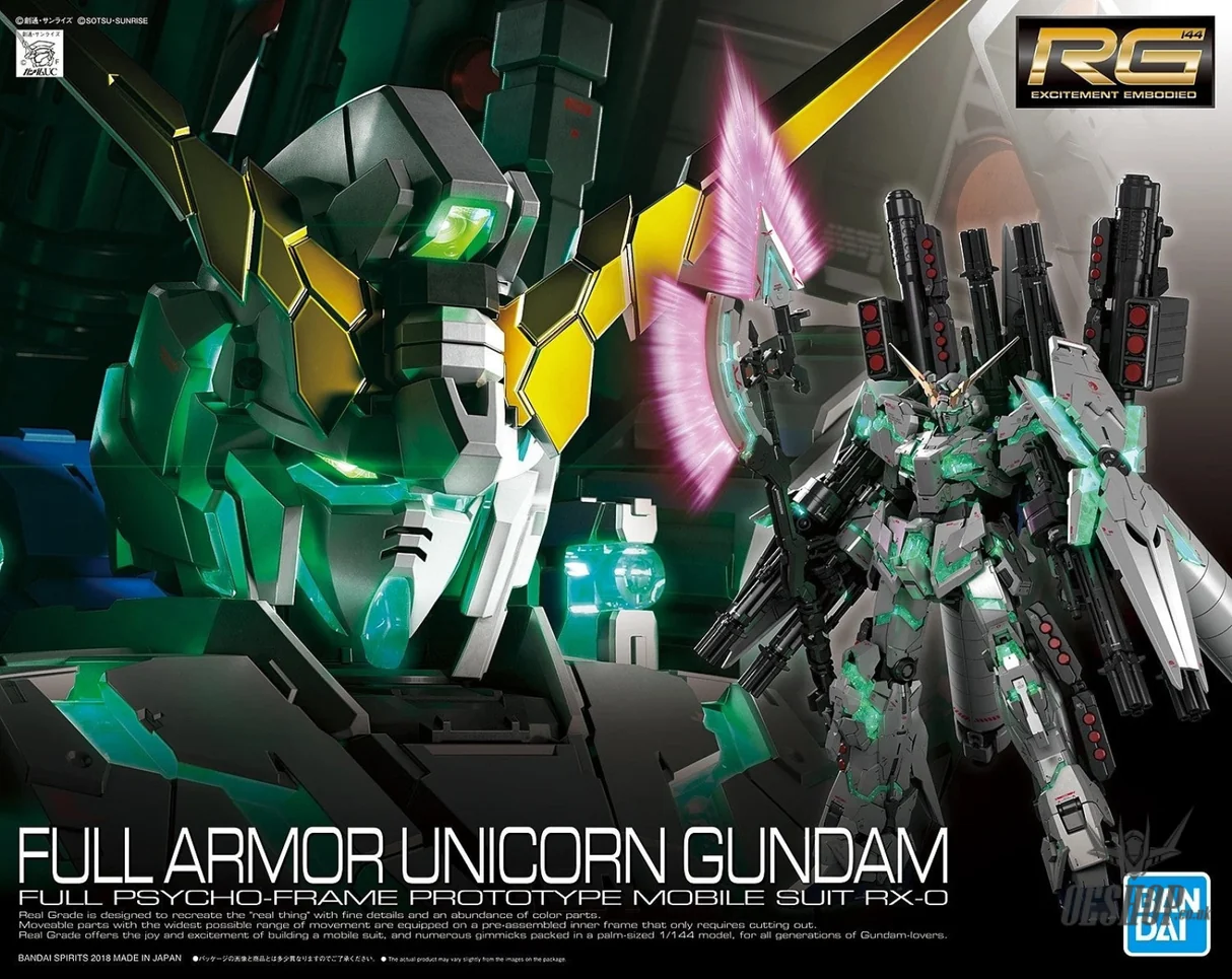 Kituri machete - Bandai - RG Full Armor Unicorn Gundam 1/144