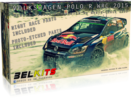 Auto de curse - BELKITS 010 - 1:24 VOLKSWAGEN POLO R WRC 2015