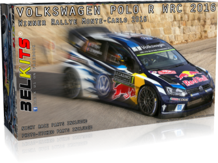 Auto de curse - BELKITS 011 - 1:24 VOLKSWAGEN POLO R WRC 2016