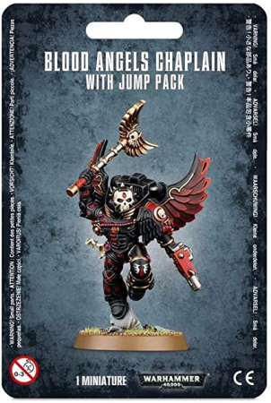 Wargames & Boardgames - Blood Angels Chaplain With Jump Pack