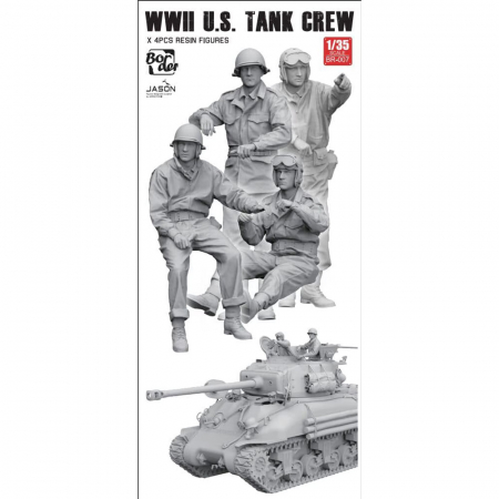 Figurine - Border model - 1:35 WW II U.S Tank Crew scale model kit