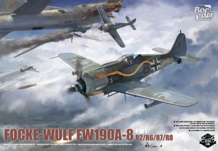 Kituri machete - Border Model BF009 1:35 Focke-Wulf Fw190A8 (R2 R6 R7 R8 4IN1)