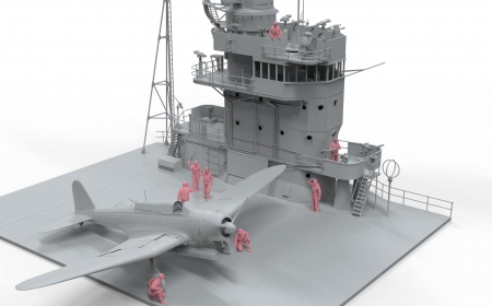 Border Model BR-006 - 1:35 Akagi bridge figures (Sailors, pilots, naval) [1]