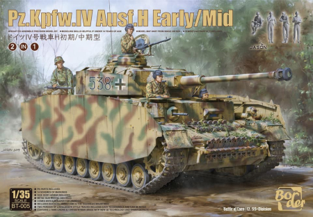 Kituri machete - Border Model BT-005 - 1:35 Panzer IV Ausf. H Early/Mid (with crew)