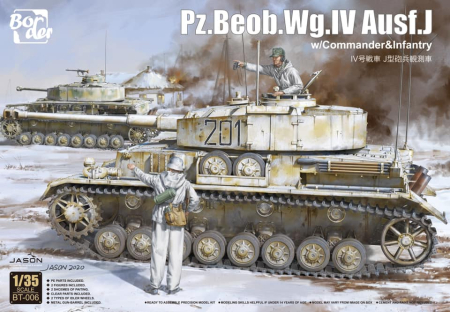 Kituri machete - Border Model BT-006 - 1:35 Pz.Beob.Wg IV Ausf J with commander & infantry