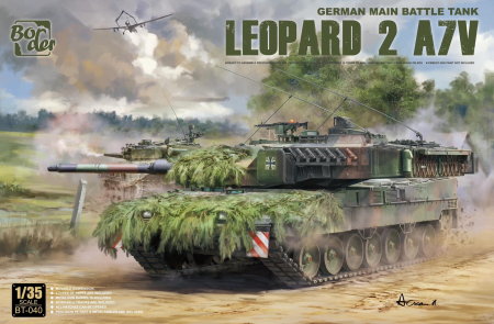 Vehicule militare terestre - Border Model BT-040 - 1:35 Leopard 2A7V with Workable Tracks & Metal gun