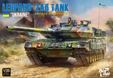 Vehicule militare terestre - Border Model BT031 1:35 Leopard 2A6 Tank Ukraine