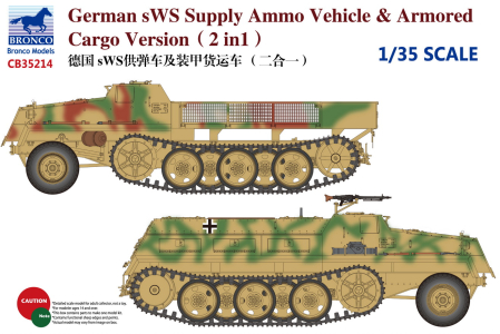 Kituri machete - Bronco CB35214 - 1:35 German sWS Supply Ammo Vehicle & Armored Cargo