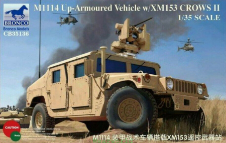 Kituri machete - Bronco Models CB35136 - 1:35 M1114 Up-Armoured Vehicle w/XM153 Crows II