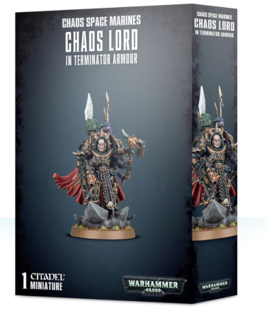 Wargames & Boardgames - Chaos Space Marines: Chaos Lord In Terminator Armour