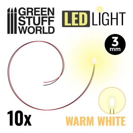 LED-uri - GSW - Warm White LED Lights - 3mm