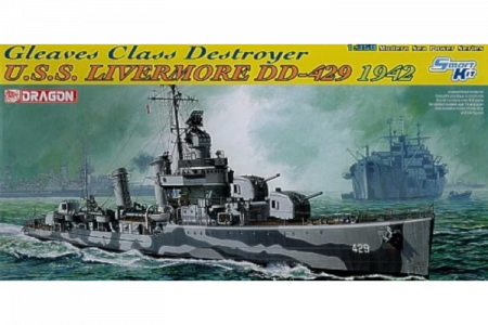 Kituri machete - Dragon 1027 - 1:350 U.S.S. Gleaves-class destroyer Livermore DD-429 1942 - Smart Kit