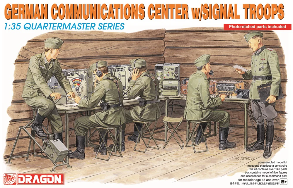 Kituri machete - Dragon 3826 - 1:35 German Communications Center w/Signal Troops