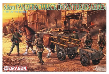 Kituri machete - Dragon 6104 - 1:35 8.8cm Panzerschreck Infanteriekarren