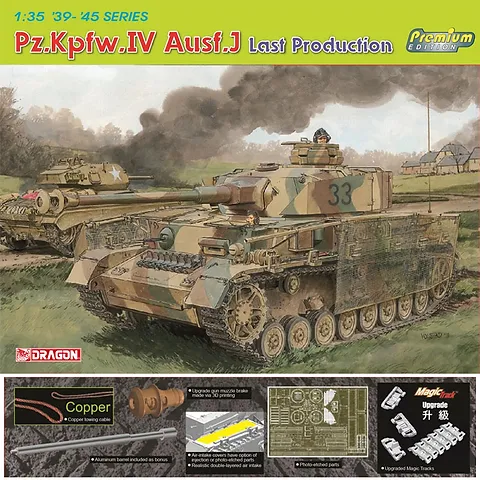 Vehicule militare terestre - Dragon 6729 - 1:35 German medium tank Pz.Kpfw.IV Ausf.J Last Production - Premium Edition