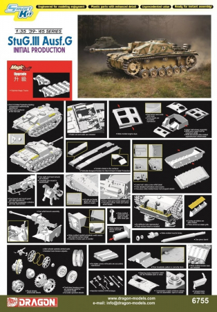 Dragon 6755 - 1:35 German assault gun StuG.III Ausf.G Initial Production - Smart Kit [1]