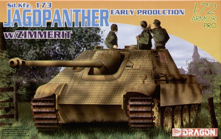 Kituri machete - Dragon 7241 - 1:72 German Tank Destroyer Sd.Kfz.173 Jagdpanther w/Zimmerit Early Production