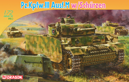 Kituri machete - Dragon 7323 - 1:72 Panzer III Ausf M With Schurzen