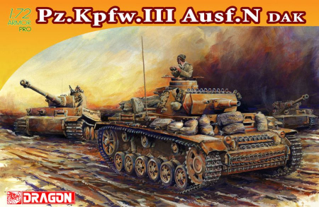 Kituri machete - Dragon 7386 - 1:72 Panzer III Ausf N DAK