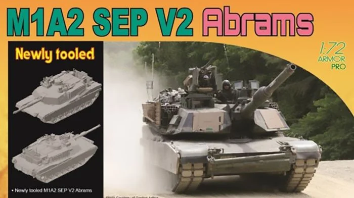 Kituri machete - Dragon 7615 - 1:72 American Medium Tank M1A2 SEP V2