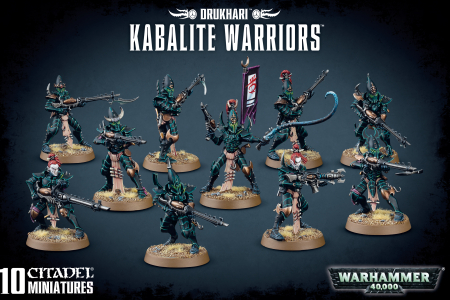 Wargames & Boardgames - Drukhari Kabalite Warriors