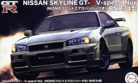 Vehicule civile - Fujimi 04666 - 1:24 Skyline Gt-R V-Spec Ii Nur With WITH NISMO FRONT AERO BUMPER BNR34