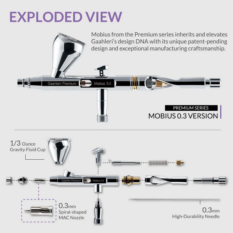Gaahleri - Aerograf Premium Series GHPM - Mobius 0.3mm [1]