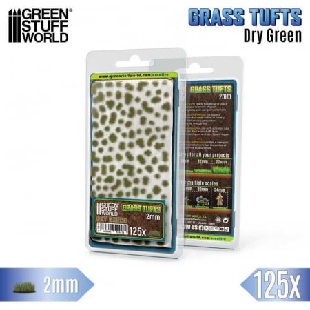 Smocuri iarba - GSW - Grass TUFTs XXL 2mm Dry Green