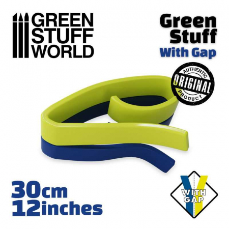 Wargames & Boardgames - GSW - Green Stuff Tape 12 Inches With Gap