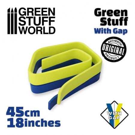 Wargames & Boardgames - GSW - Green Stuff Tape 18 inches WITH GAP