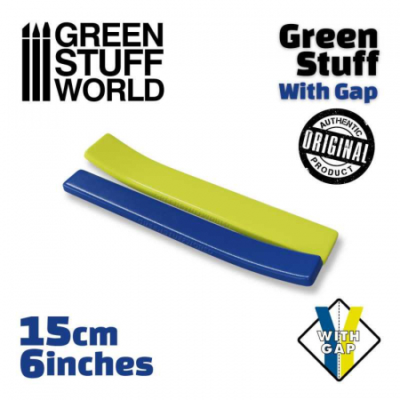 Wargames & Boardgames - GSW - Green Stuff Tape 6 inches WITH GAP
